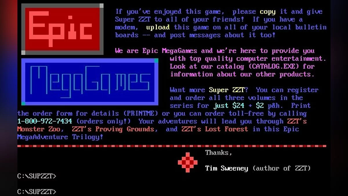 Скриншоты из Super ZZT / Картинка 23