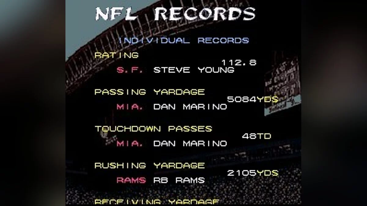 Скриншоты из Tecmo Super Bowl 3: Final Edition / Картинка 49