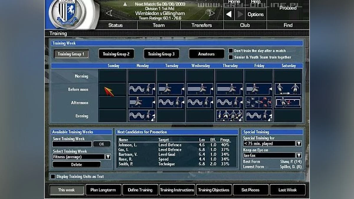 Скриншоты из Total Club Manager 2004 / Картинка 4