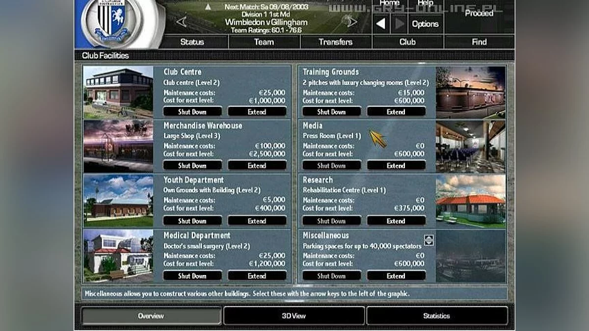 Скриншоты из Total Club Manager 2004 / Картинка 6
