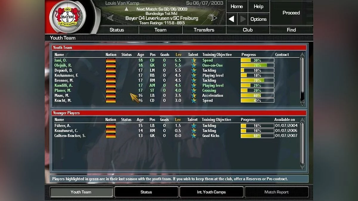 Скриншоты из Total Club Manager 2004 / Картинка 30