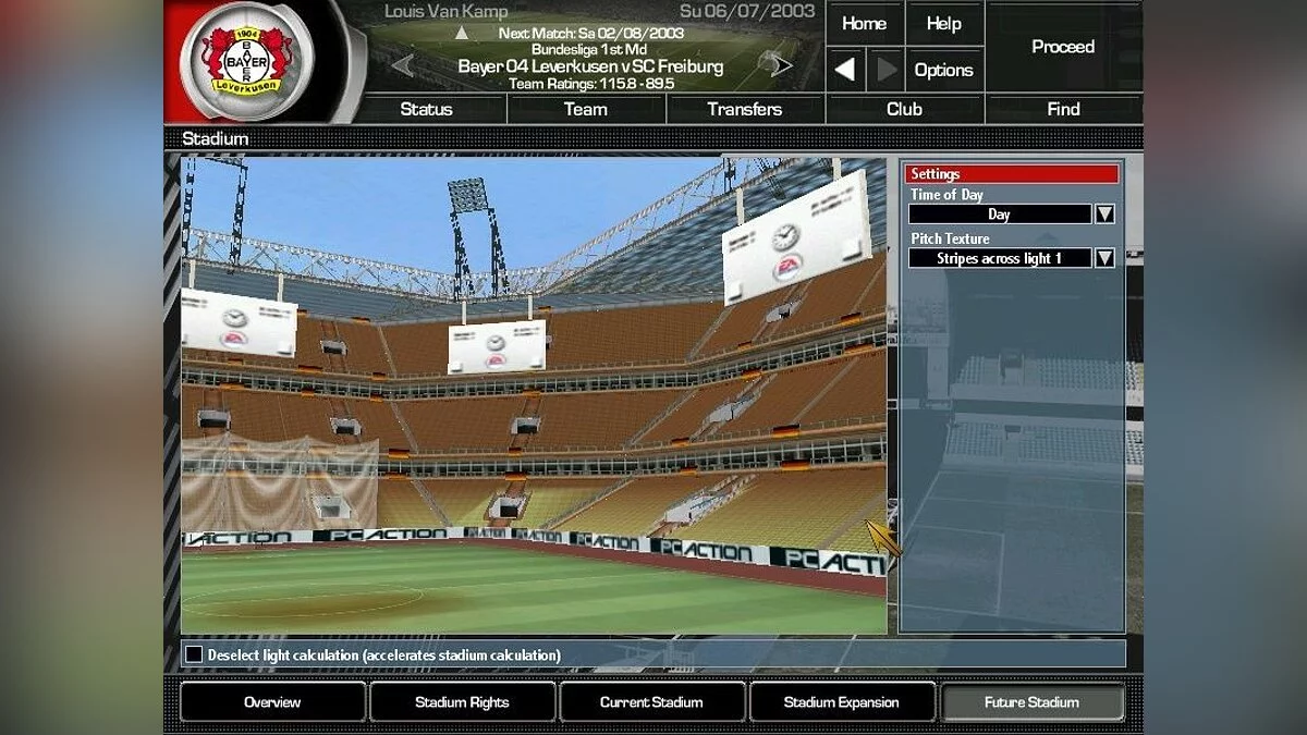 Скриншоты из Total Club Manager 2004 / Картинка 36