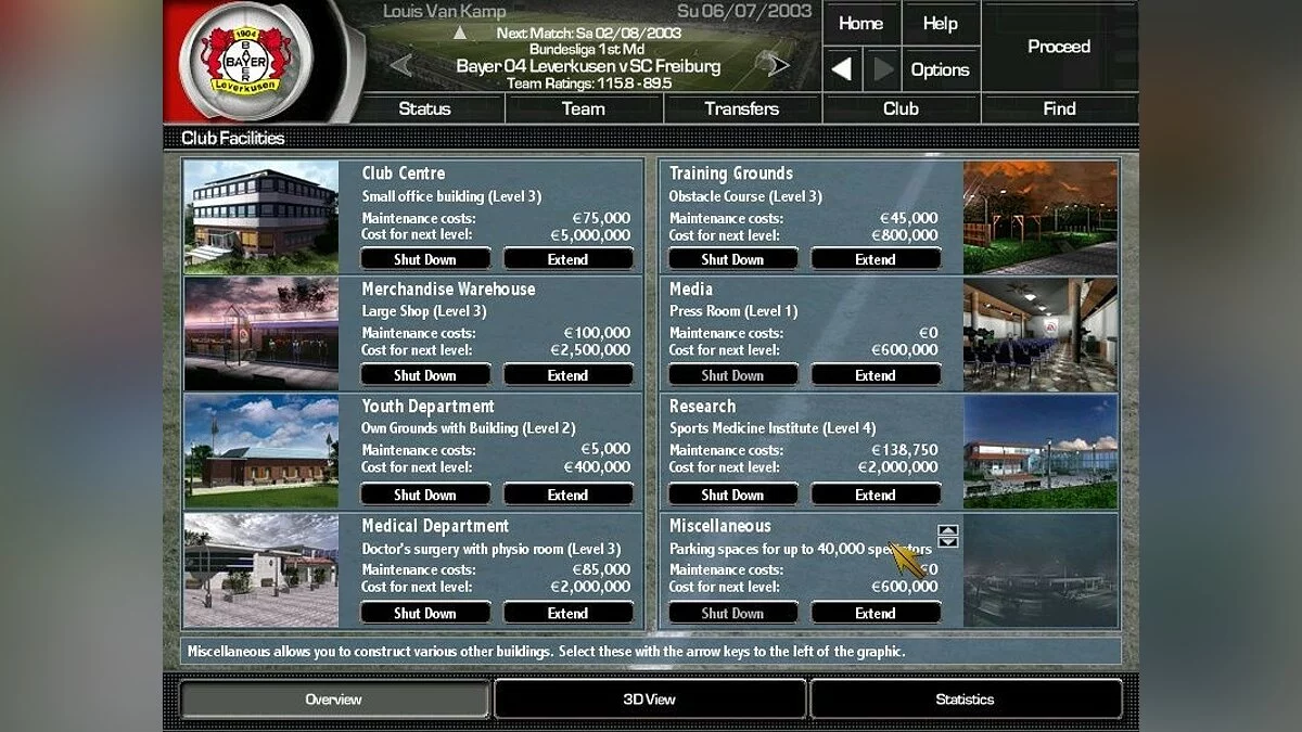 Скриншоты из Total Club Manager 2004 / Картинка 37