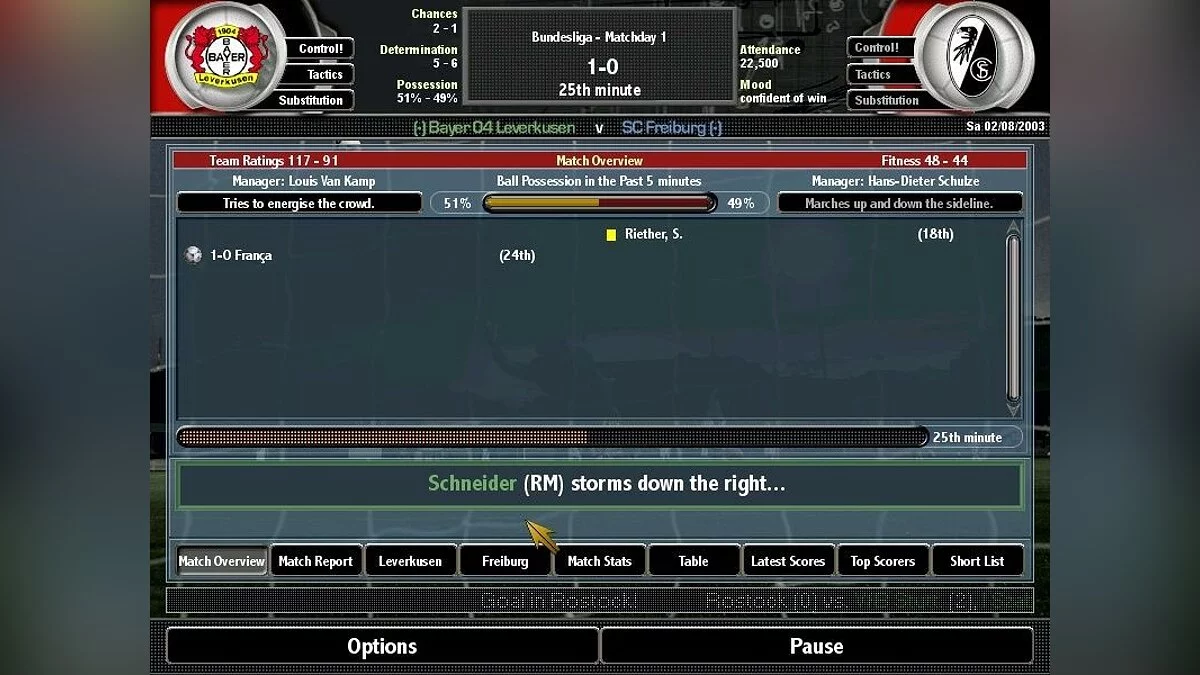 Скриншоты из Total Club Manager 2004 / Картинка 48