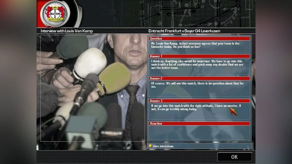 Скриншоты из Total Club Manager 2004 / Картинка 55