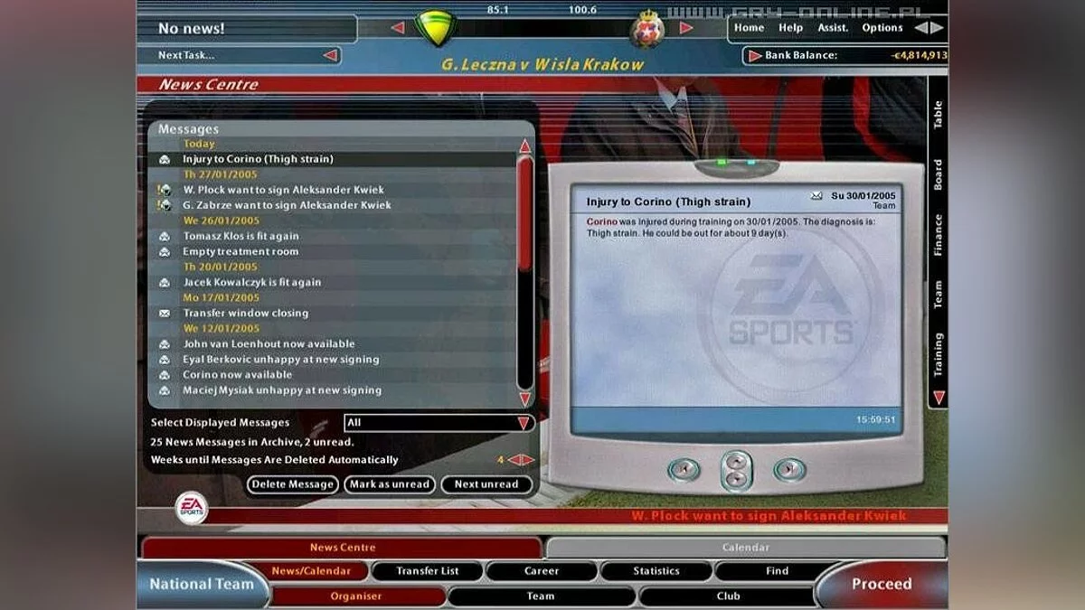 Скриншоты из Total Club Manager 2005 / Картинка 11