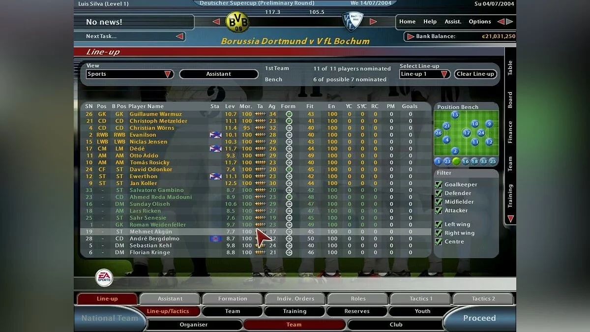 Скриншоты из Total Club Manager 2005 / Картинка 58