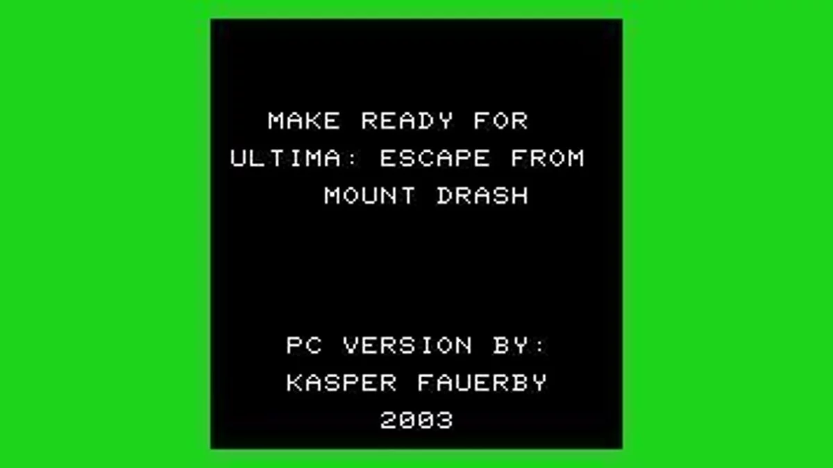 Скриншоты из Ultima: Escape from Mt. Drash / Картинка 1