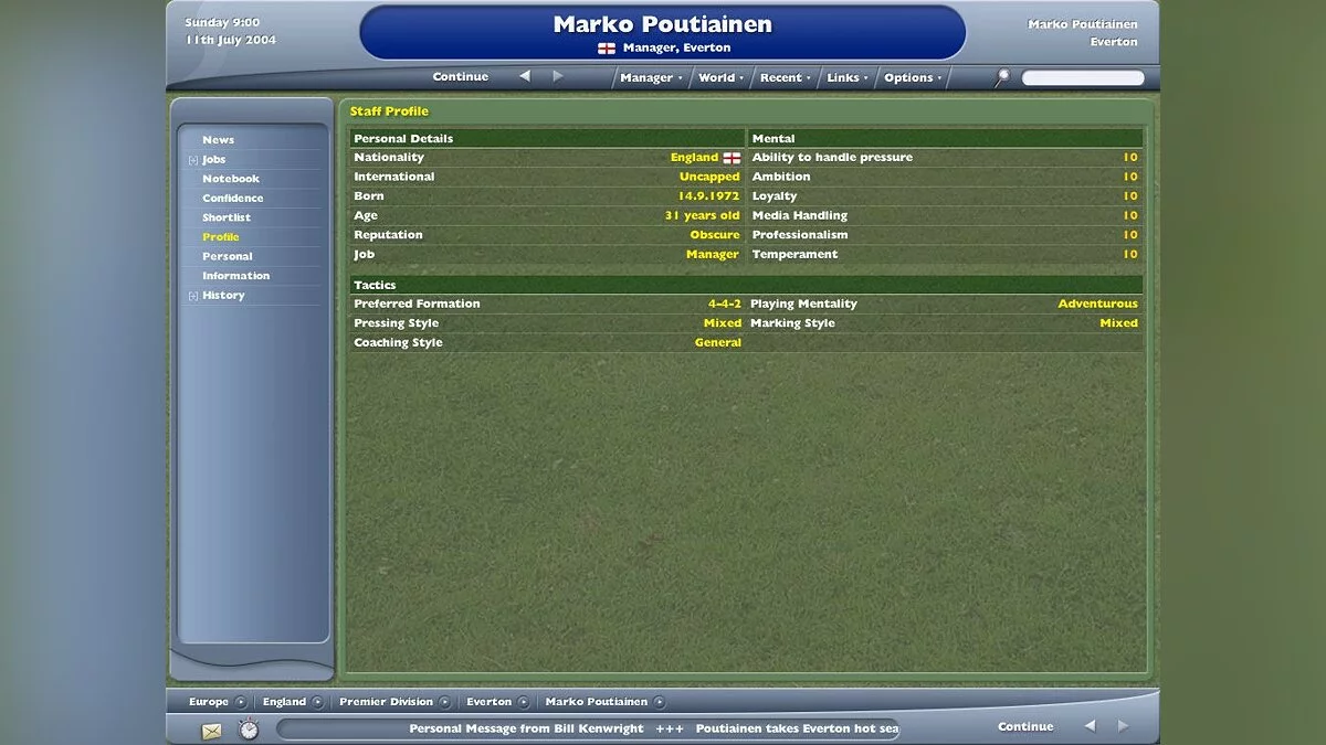 Скриншоты из Worldwide Soccer Manager 2005 / Картинка 13