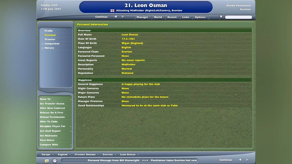 Скриншоты из Worldwide Soccer Manager 2005 / Картинка 16