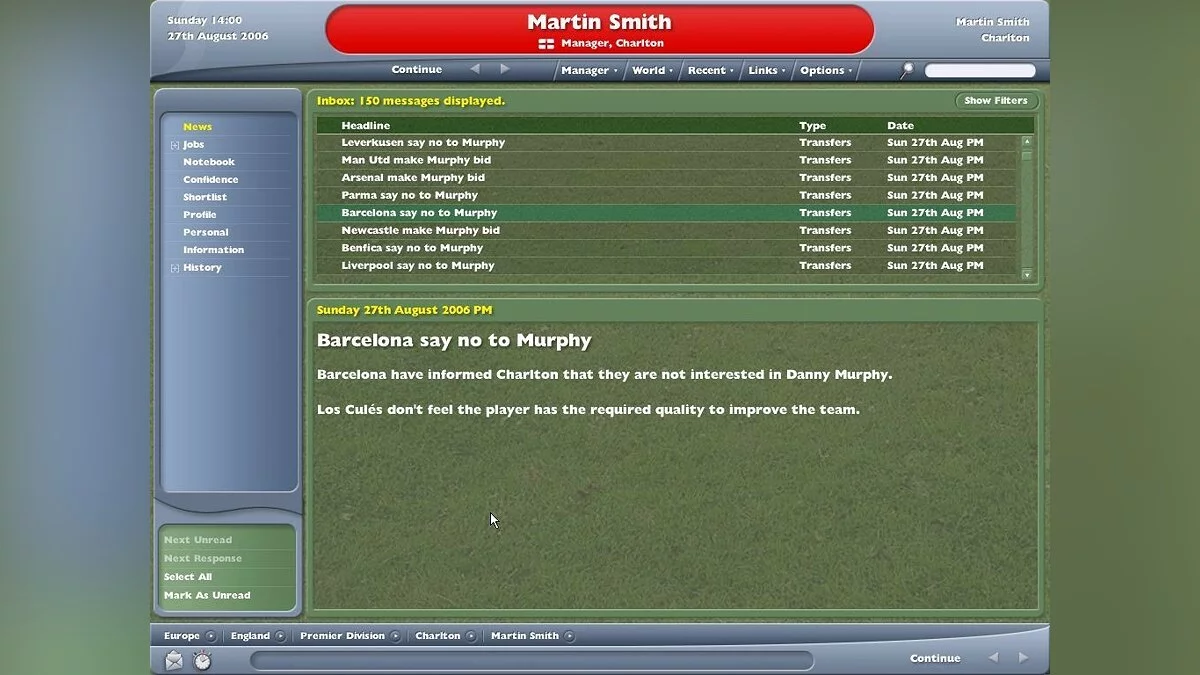 Скриншоты из Worldwide Soccer Manager 2005 / Картинка 23