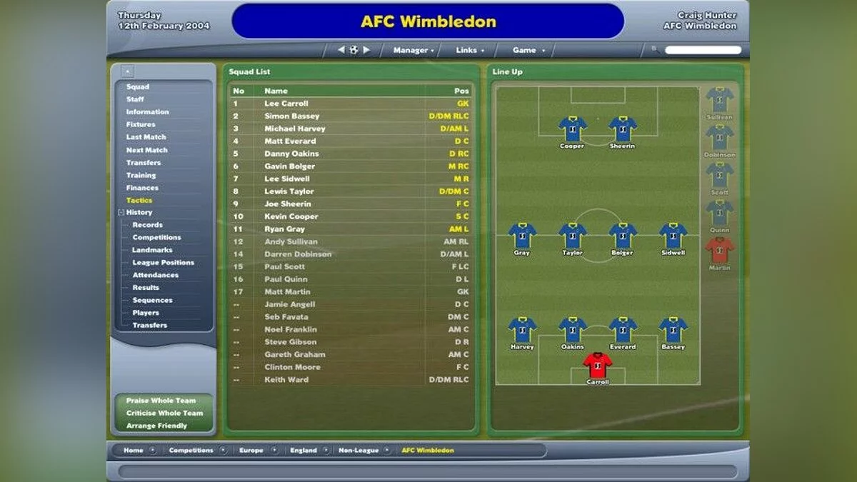 Скриншоты из Worldwide Soccer Manager 2005 / Картинка 3