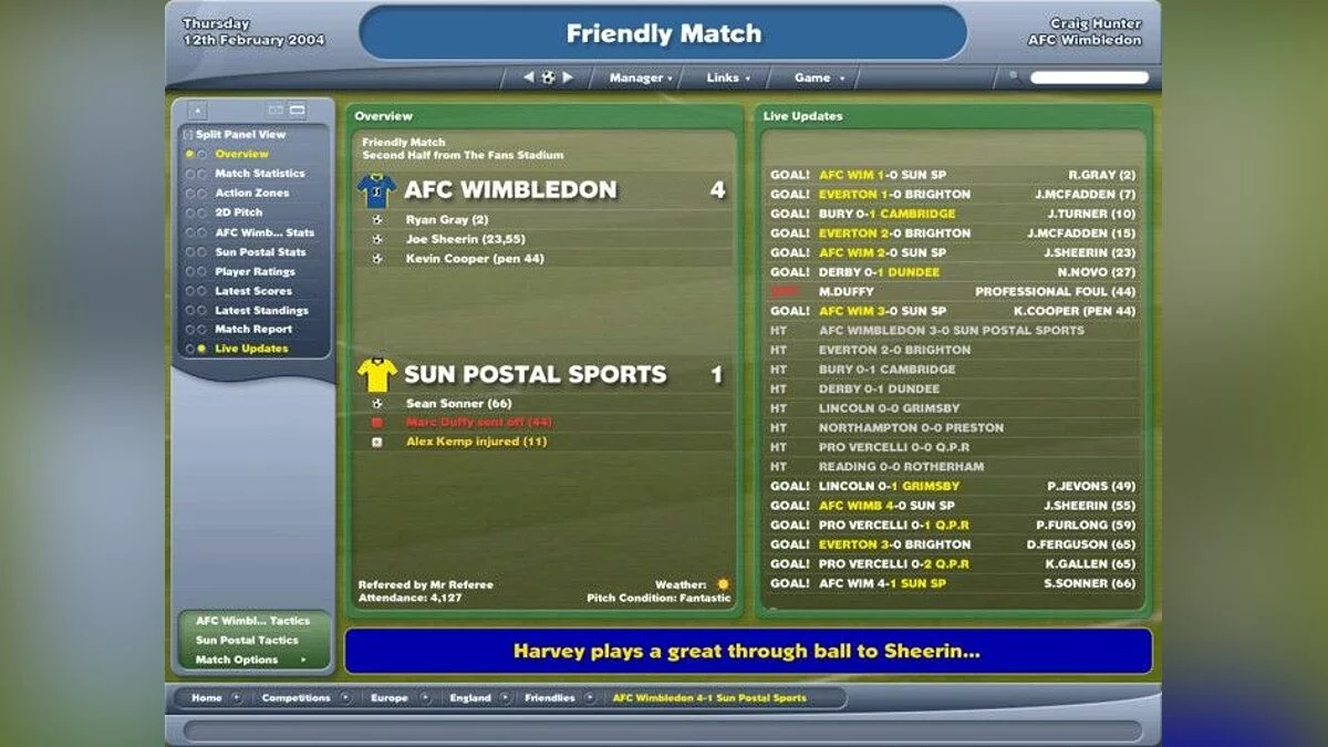 Скриншоты из Worldwide Soccer Manager 2005 / Картинка 4