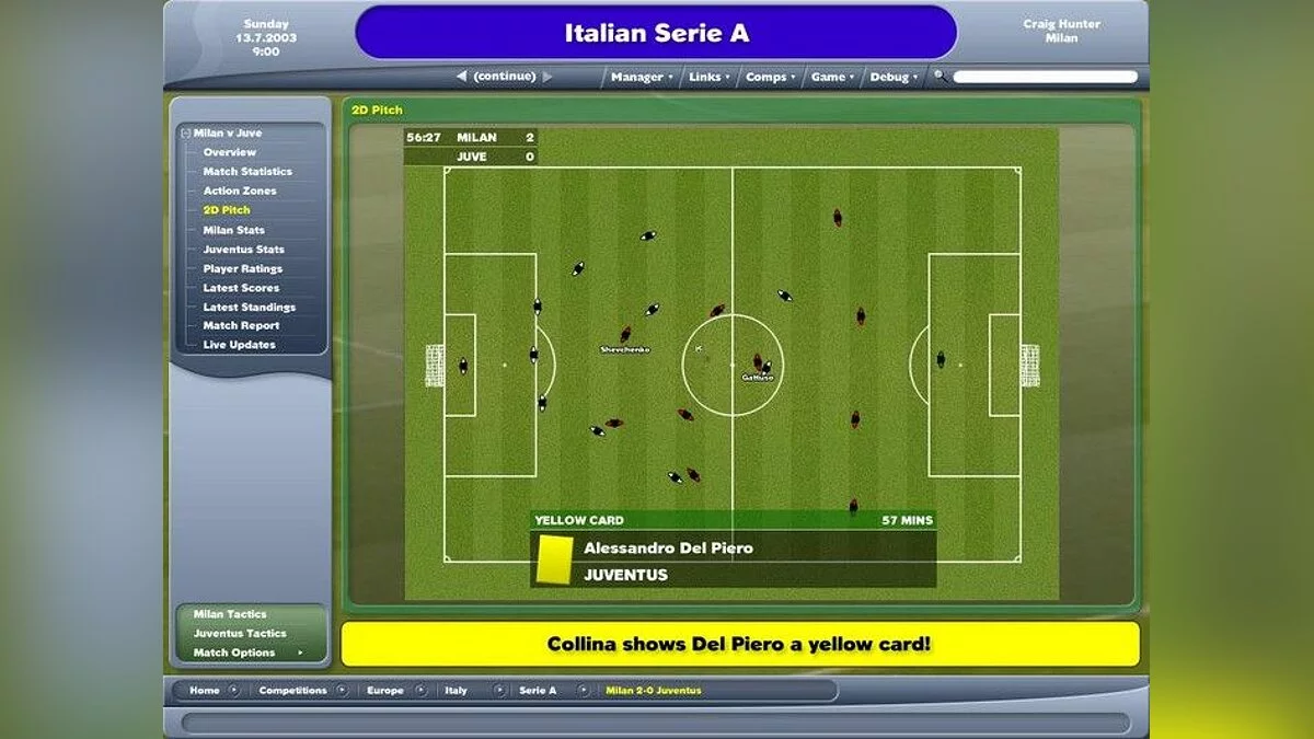 Скриншоты из Worldwide Soccer Manager 2005 / Картинка 9