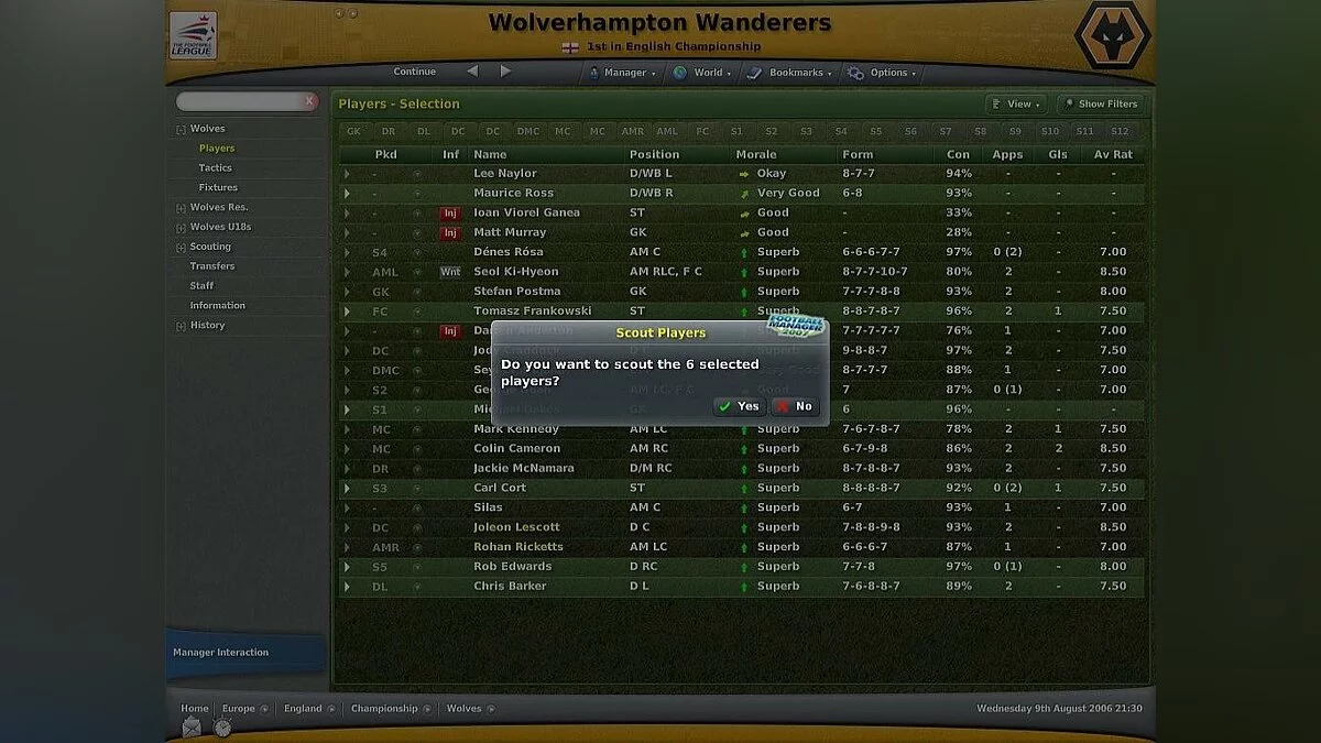 Скриншоты из Worldwide Soccer Manager 2007 / Картинка 15