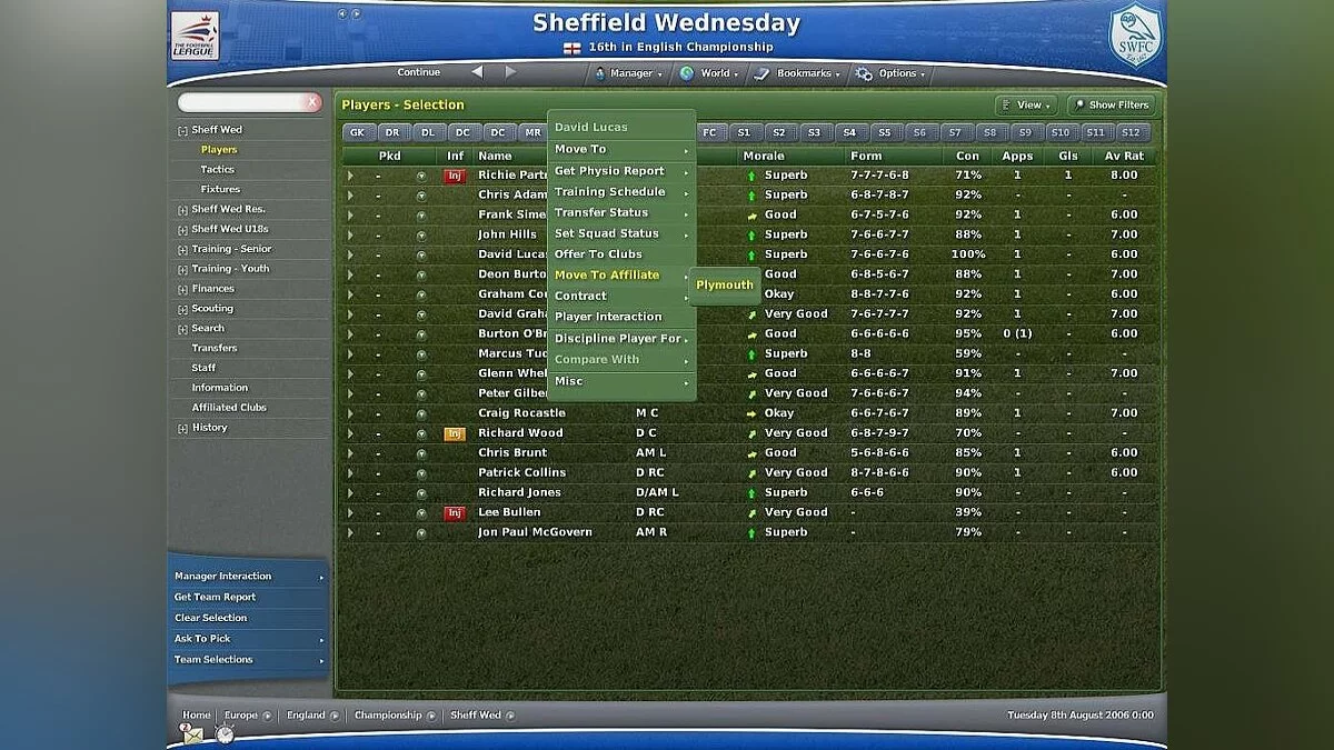 Скриншоты из Worldwide Soccer Manager 2007 / Картинка 20