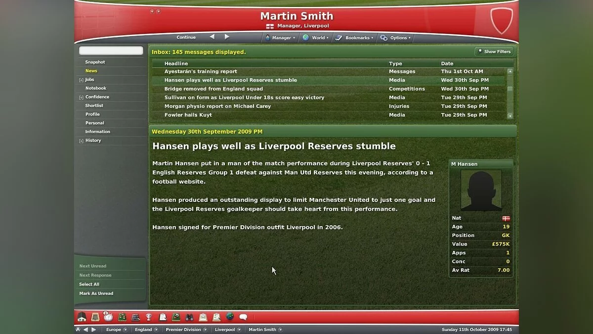 Скриншоты из Worldwide Soccer Manager 2007 / Картинка 28