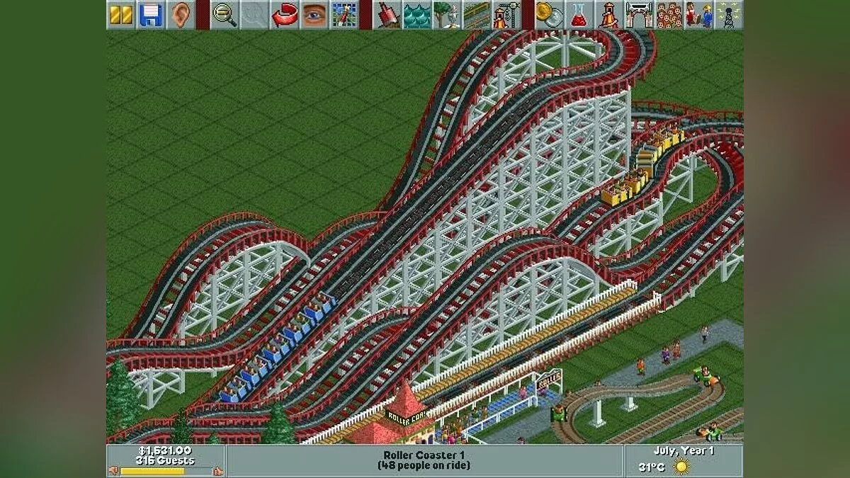 Скриншоты из RollerCoaster Tycoon / Картинка 59