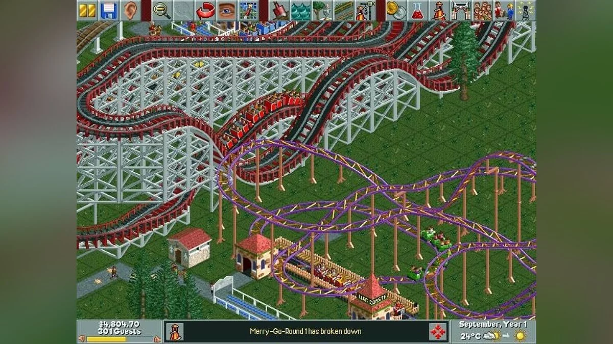 Скриншоты из RollerCoaster Tycoon / Картинка 60
