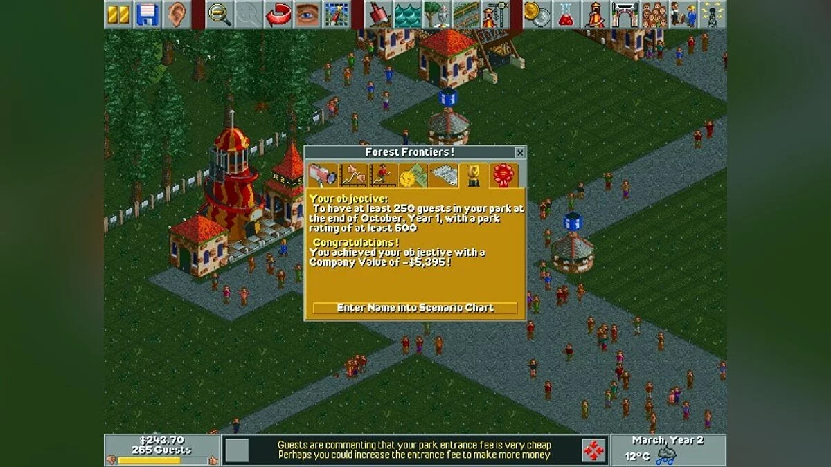 Скриншоты из RollerCoaster Tycoon / Картинка 62