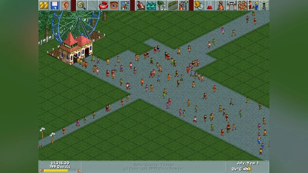 Скриншоты из RollerCoaster Tycoon / Картинка 61