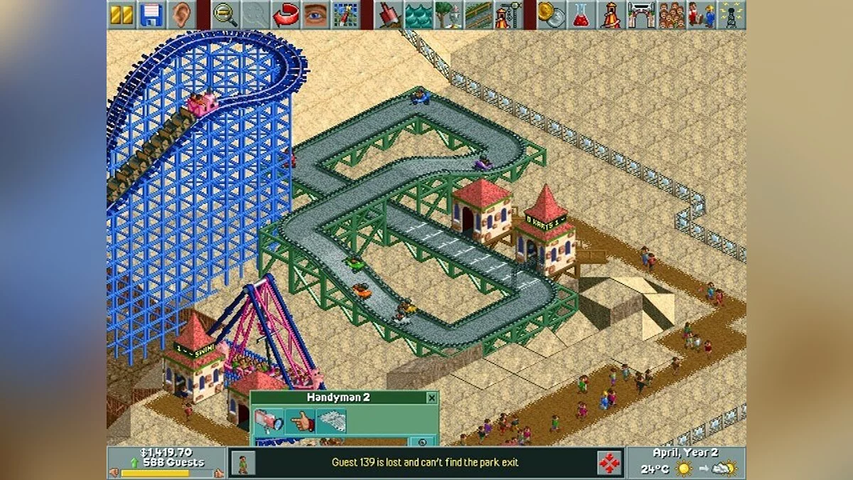Скриншоты из RollerCoaster Tycoon / Картинка 64