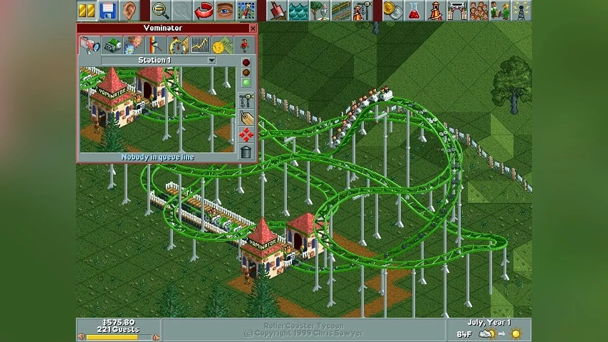 Скриншоты из RollerCoaster Tycoon / Картинка 67