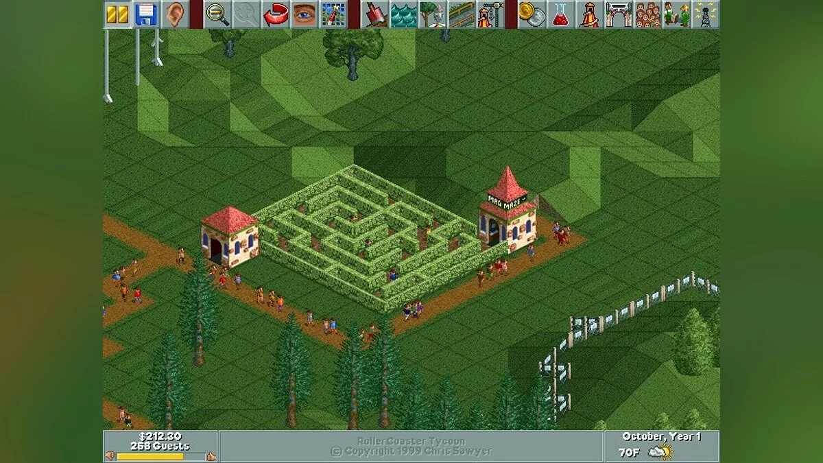 Скриншоты из RollerCoaster Tycoon / Картинка 66