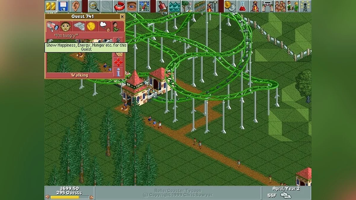 Скриншоты из RollerCoaster Tycoon / Картинка 69