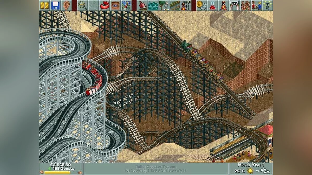 Скриншоты из RollerCoaster Tycoon / Картинка 1