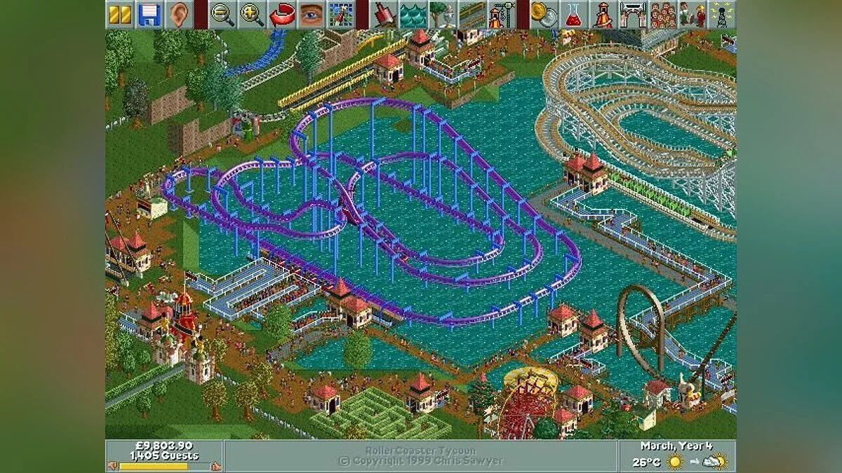 Скриншоты из RollerCoaster Tycoon / Картинка 2