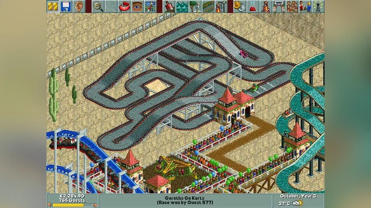 Скриншоты из RollerCoaster Tycoon / Картинка 12