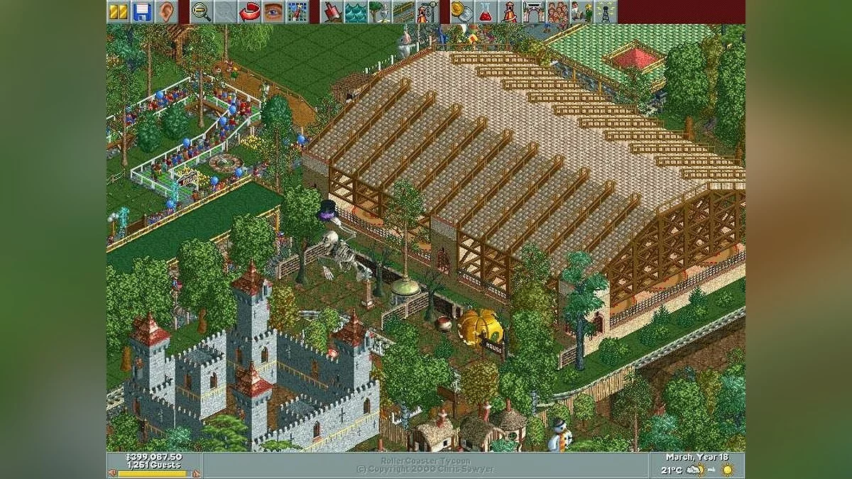 Скриншоты из RollerCoaster Tycoon / Картинка 35