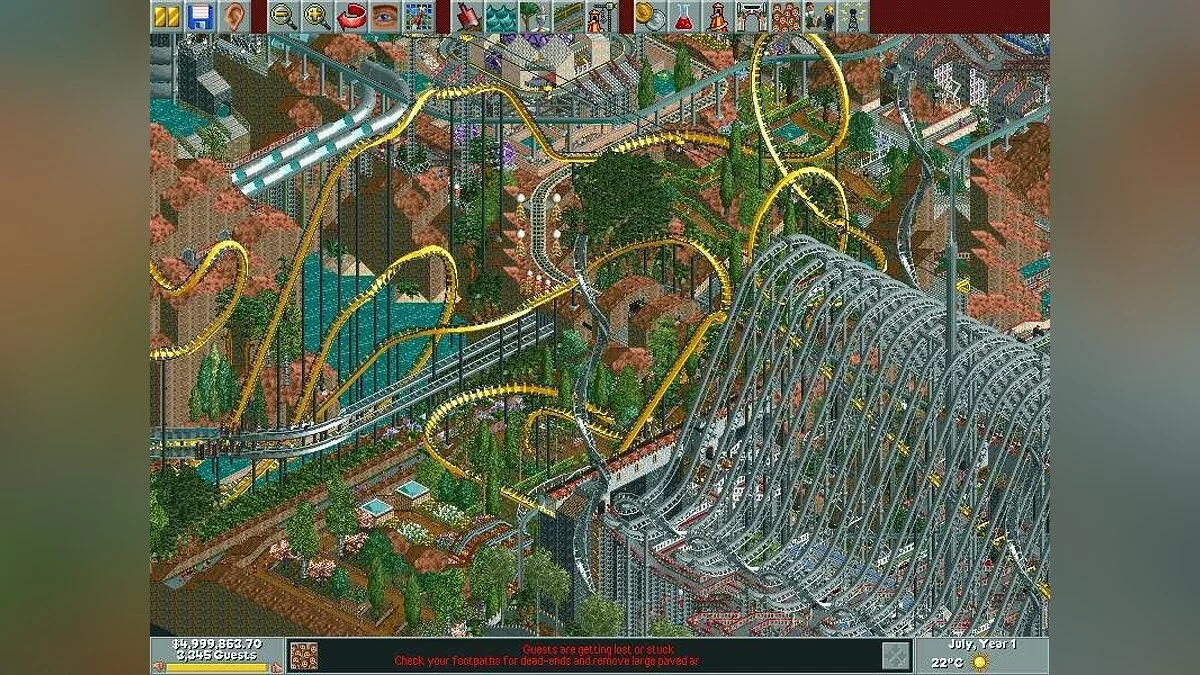 Скриншоты из RollerCoaster Tycoon / Картинка 42