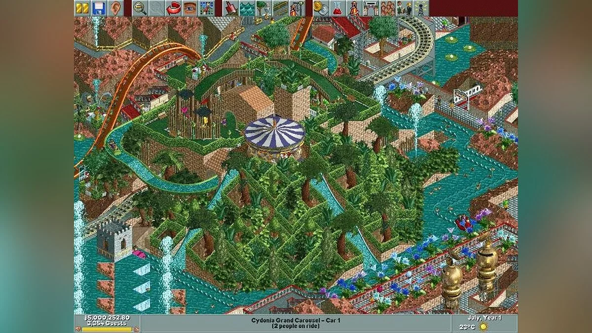 Скриншоты из RollerCoaster Tycoon / Картинка 43