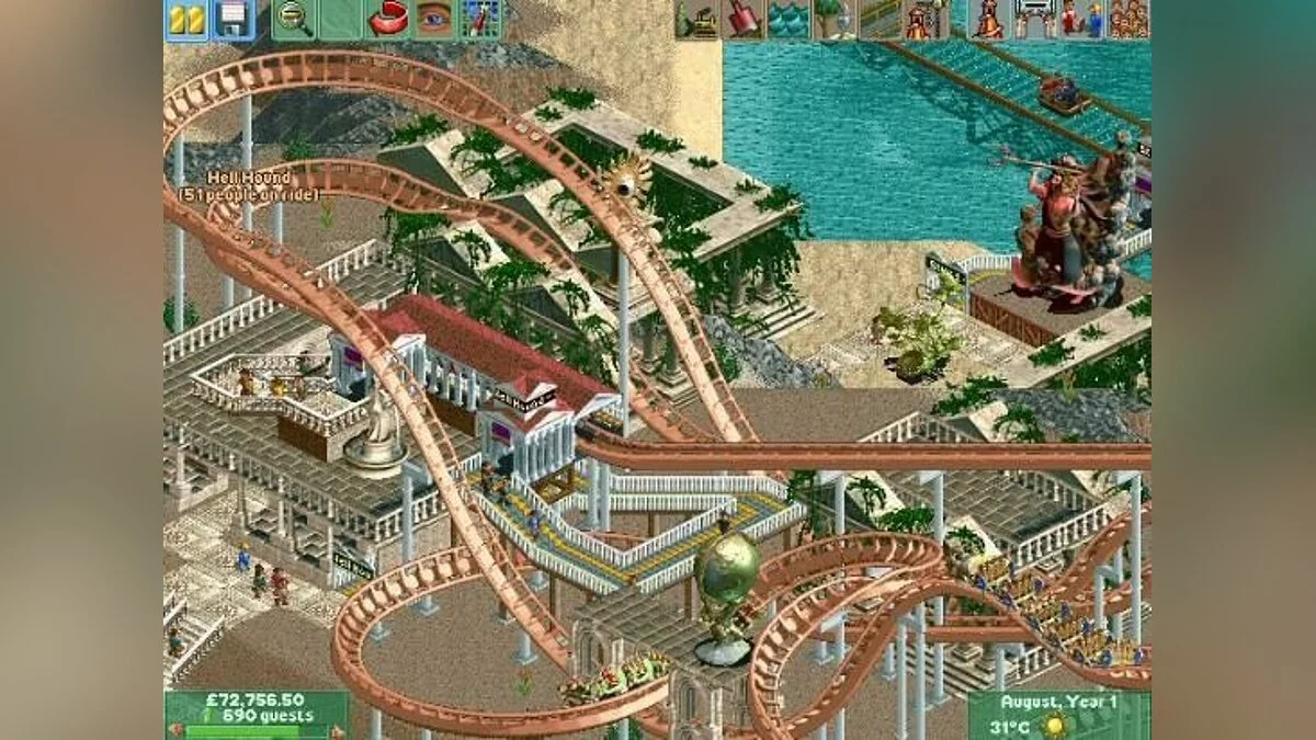 Скриншоты из RollerCoaster Tycoon 2 / Картинка 15