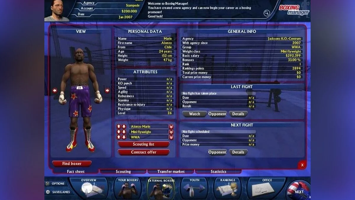 Скриншоты из Boxing Manager / Картинка 10