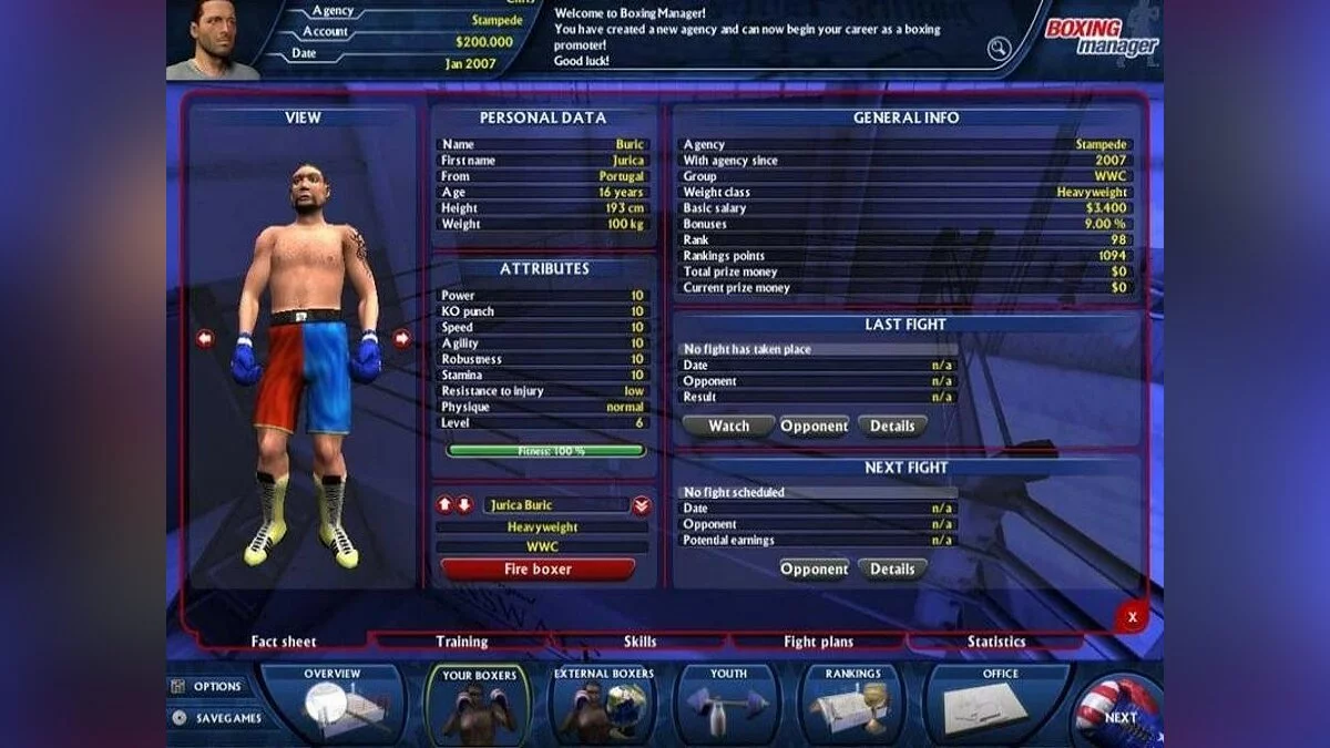 Скриншоты из Boxing Manager / Картинка 15