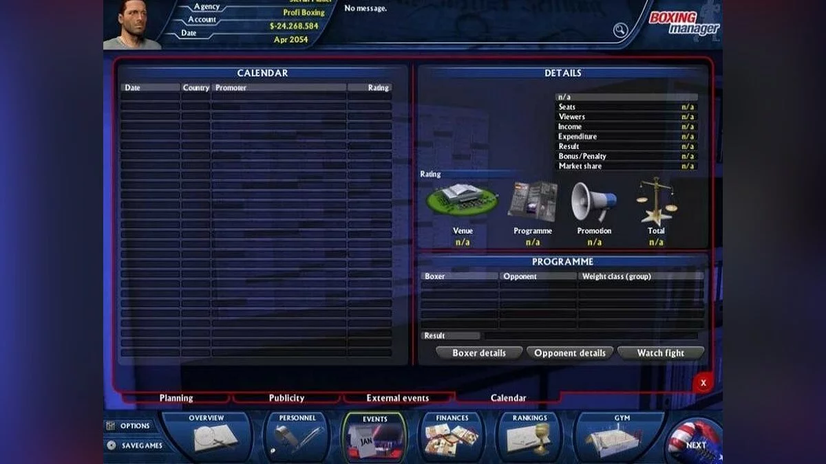 Скриншоты из Boxing Manager / Картинка 18