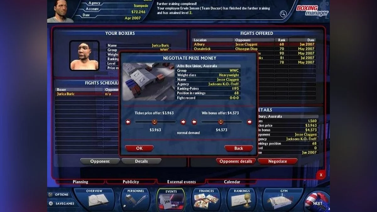 Скриншоты из Boxing Manager / Картинка 19