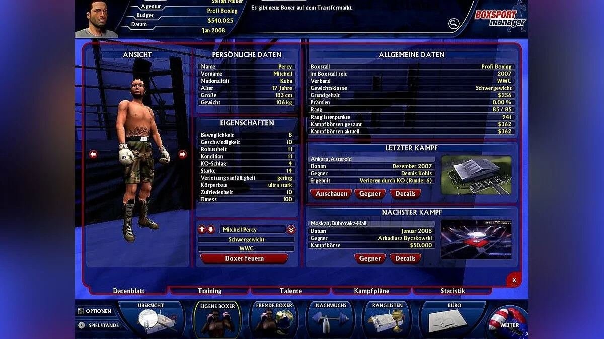 Скриншоты из Boxing Manager / Картинка 28