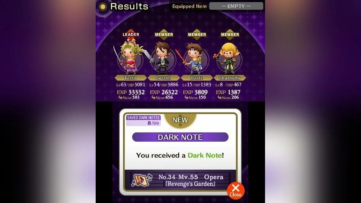 Скриншоты из Theatrhythm Final Fantasy / Картинка 10