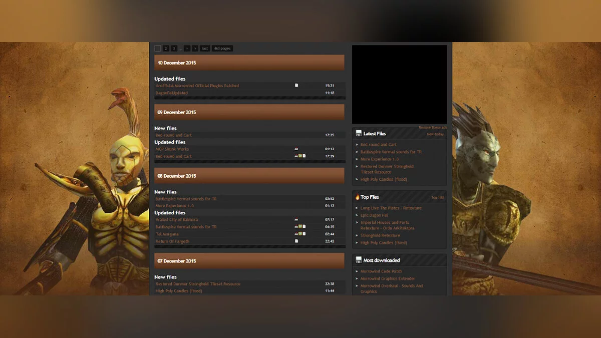 Обычный день сообщества Morrowind: новые моды или апдейты для уже существующих