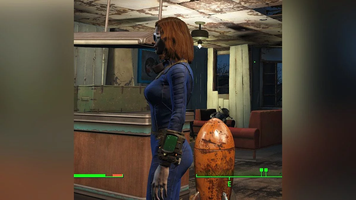 Busty GRRL, вид сбоку