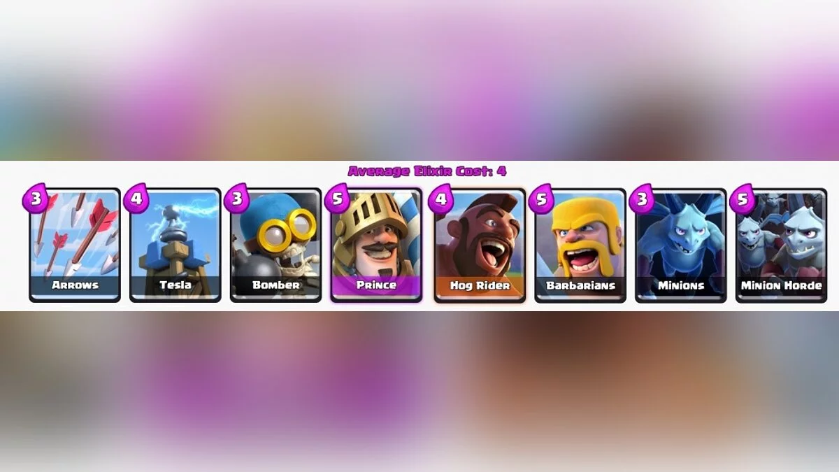 Clash Royale: колоды — арена 4
