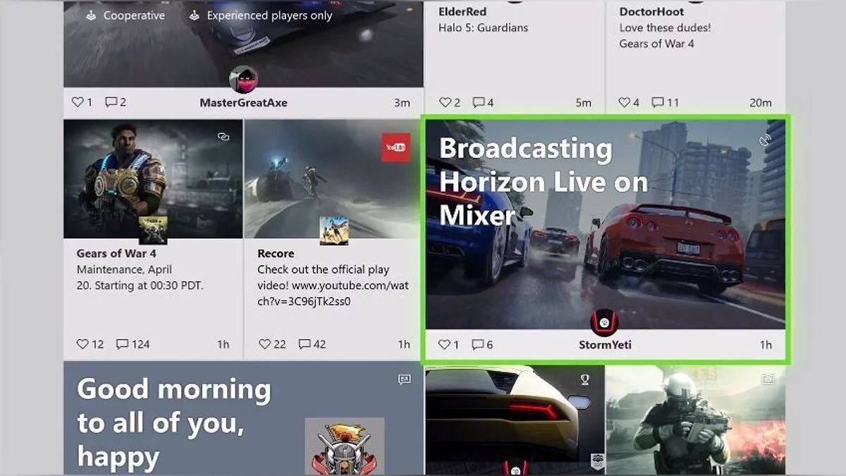 Gamescom 2017: На Xbox One появится светлый вариант интерфейса