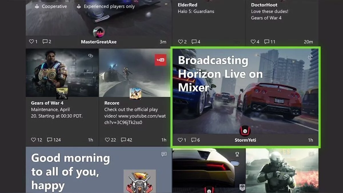 Gamescom 2017: На Xbox One появится светлый вариант интерфейса