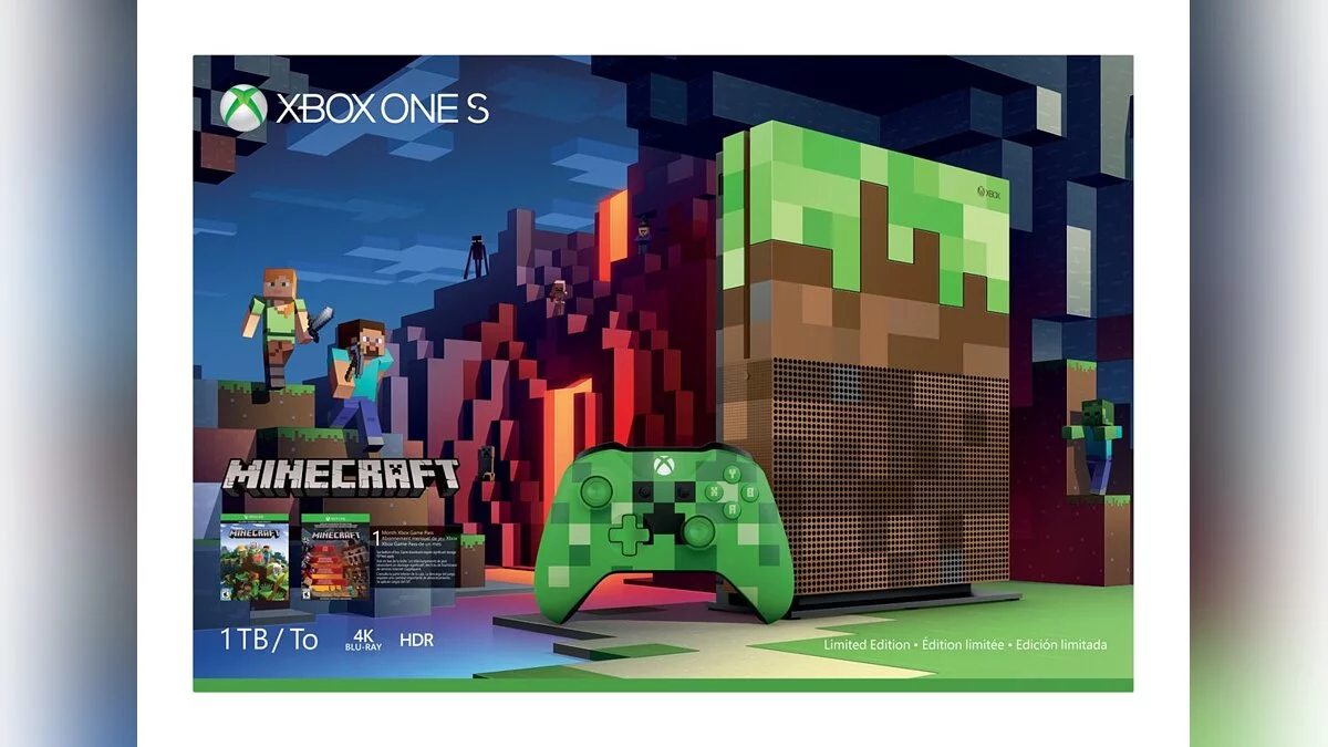 Gamescom 2017: Анонсирован бандл Xbox One S в стиле Minecraft