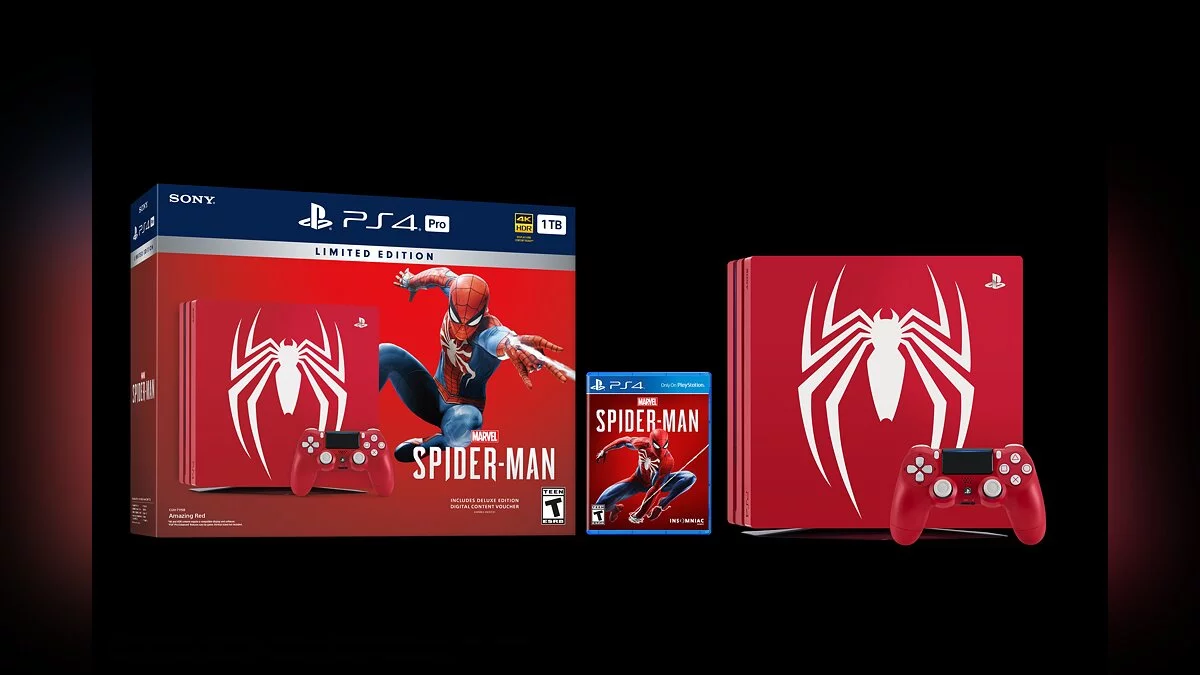 Sony выпустит PS4 и PS4 Pro в раскраске Marvel's Spider-Man (видео)