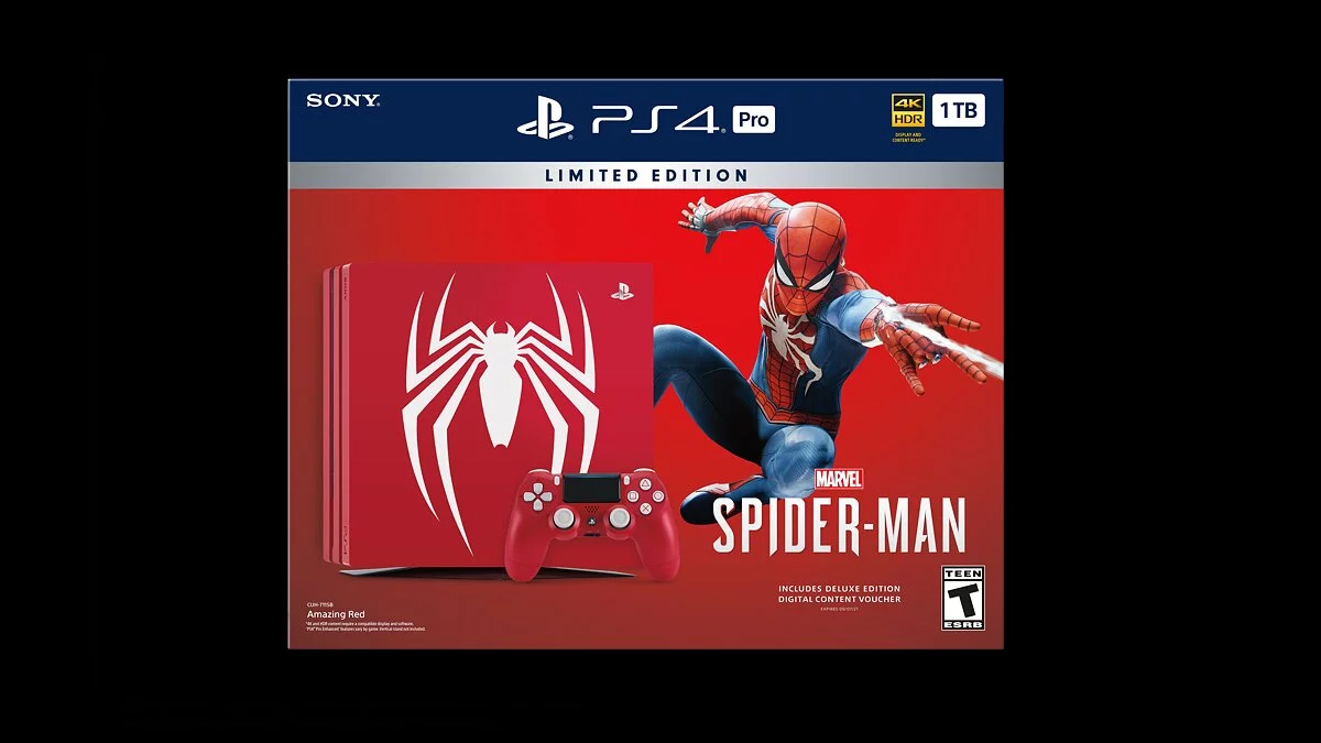 Sony выпустит PS4 и PS4 Pro в раскраске Marvel's Spider-Man (видео)